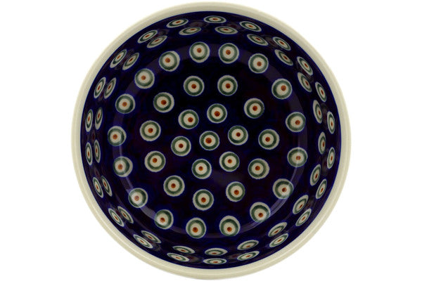 Polish Pottery Spoon Rest – Handmade Boleslawiec Ceramic With Floral Peacock Pattern #1015-166a