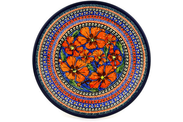 Polish Pottery bundt cake Cobalt Poppies UNIKAT – CeramikaArtystyczna