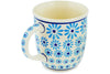 Polish Pottery 12 oz Mug Blue Daisy Delight