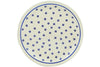 Polish Pottery 11" Plate Dotted Daisy