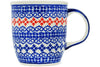 Polish Pottery 12 oz Mug Blue Heart