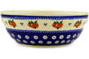 Polish Pottery cereal bowl Country Apple Peacock