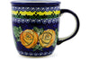 Polish Pottery 12 oz Mug Cabbage Roses