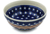 Polish Pottery cereal bowl Stars And Stripes
