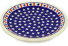 Polish Pottery 11" Plate Americana
