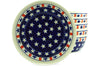 Polish Pottery 7" Set of 6 Bowls Americana