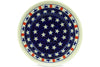 Polish Pottery 7" Set of 6 Bowls Americana