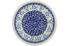 Polish Pottery cereal bowl Blue Summer