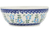 Polish Pottery cereal bowl Blue Summer