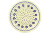 Polish Pottery 11" Plate Snowflake Polka Dot