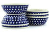 Polish Pottery 7" Set of 6 Bowls Blue Eyes