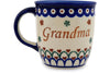 Polish Pottery 12 oz Mug Babcia-Grandma