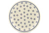 Polish Pottery 11" Plate Daisy Dots